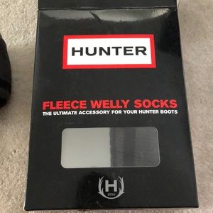 Hunter Welly sock gray w/ bll & gray striped